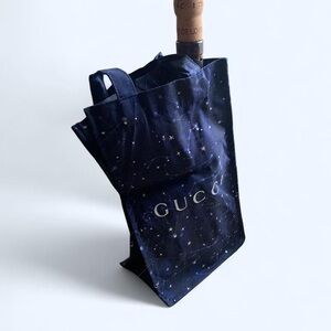 Gucci Navy Constellation Gift Bag Wine Tote